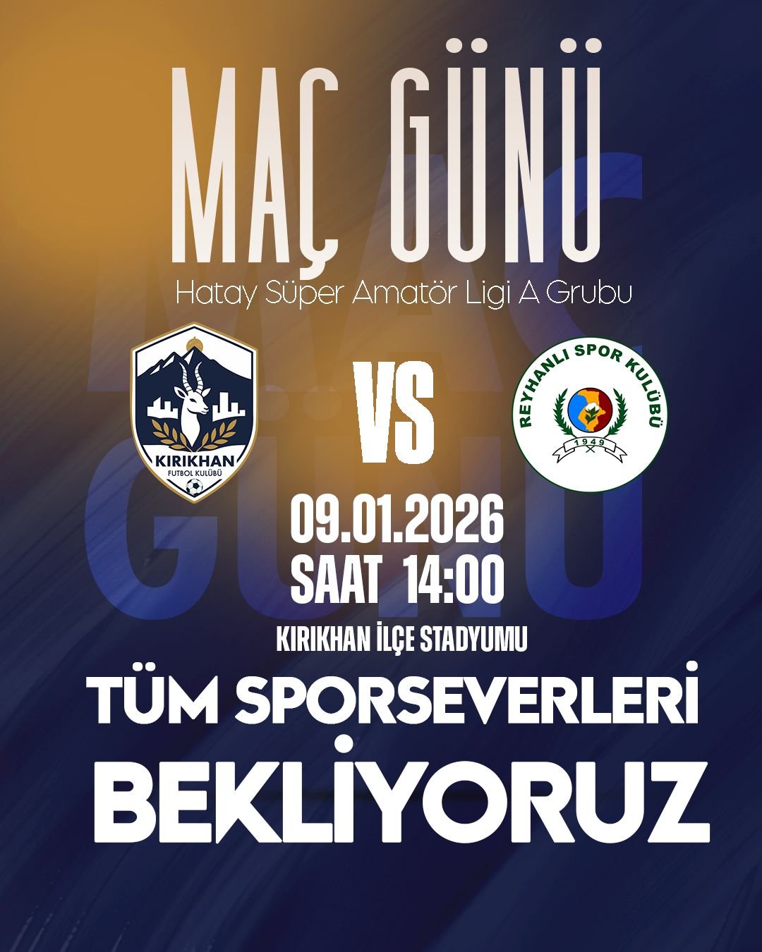 Kırıkhan FK - Reyhanlı Spor